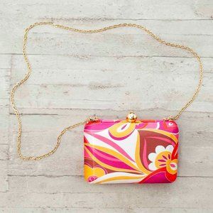 NWT Express Paisley Retro Print Clutch